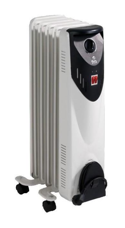 RADIADOR ACEITE FM RW-10 5ELEMENTOS 1000W
