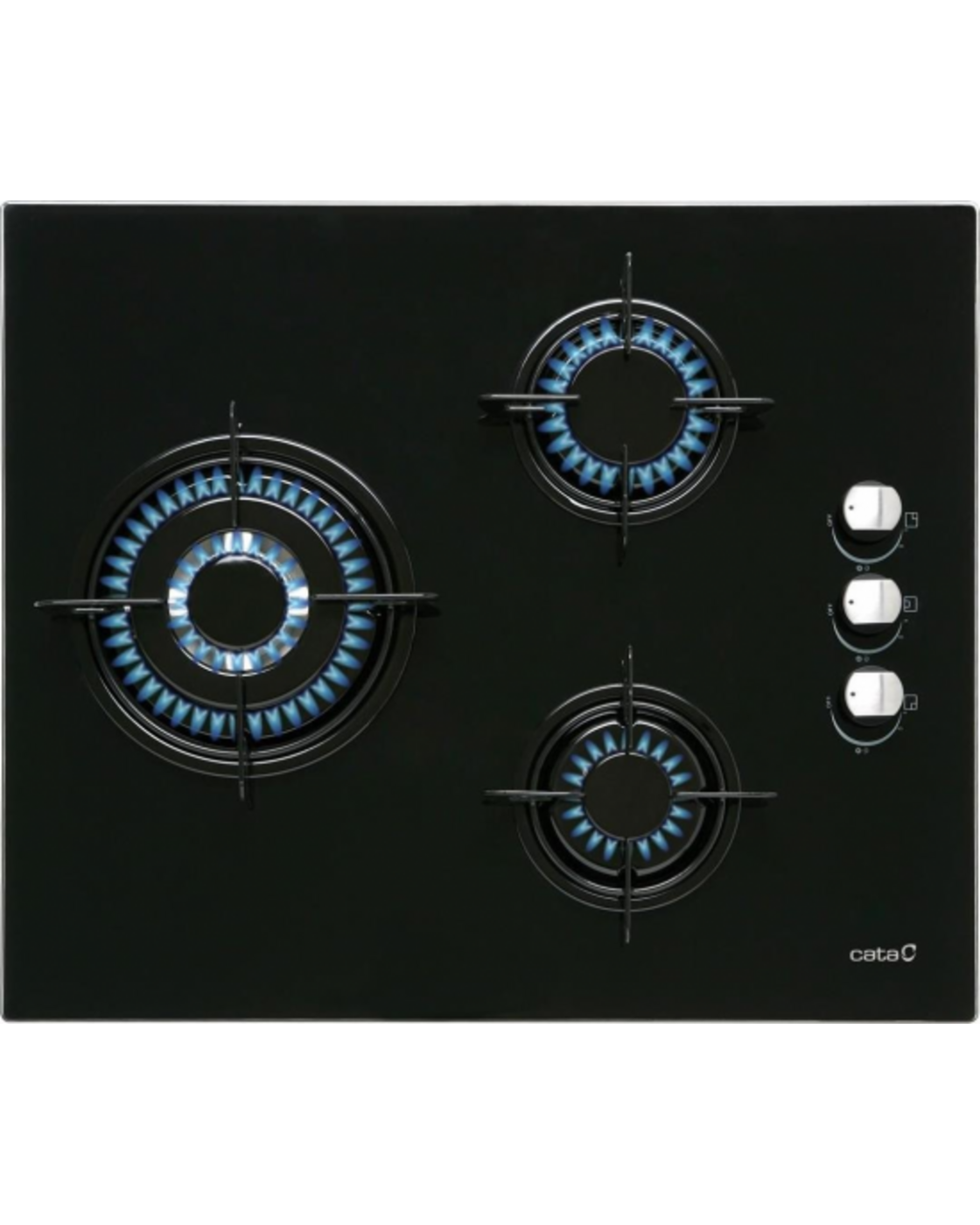 ENCIMERA CATA CIB6021BK 3FOCS CRISTALL GAS BUTA