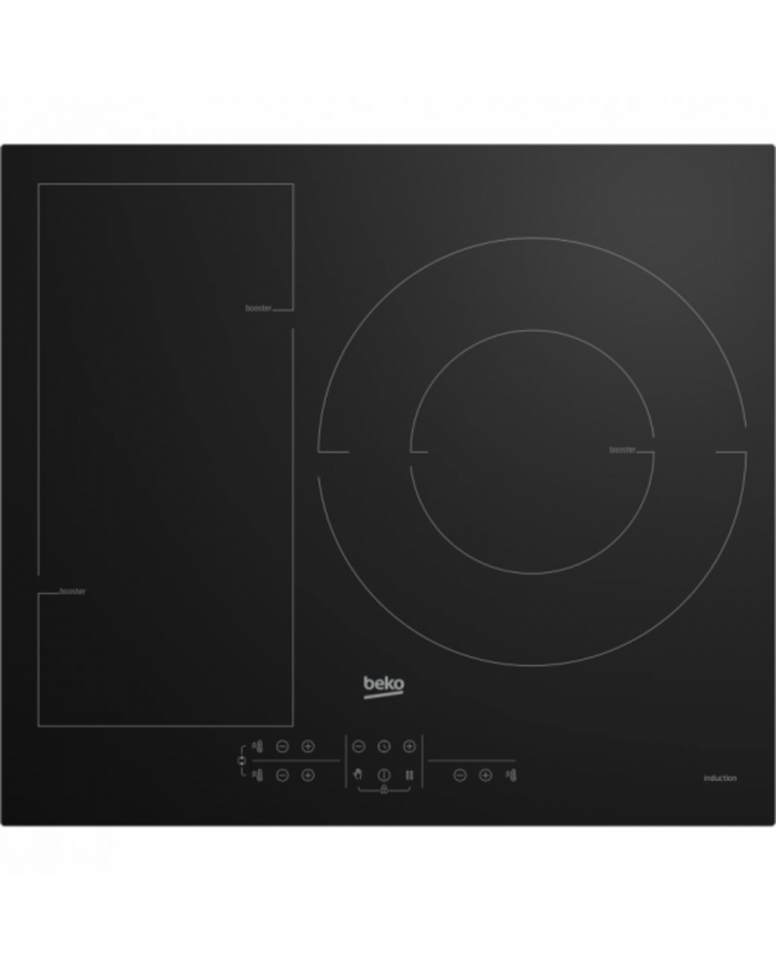 ENCIMERA BEKO HII63201FMT 3FUEGOS 32CM DUO INDUCCION ENCIMERA BEKO HII63201FMT 3FUEGOS 32CM DUO INDUCCION