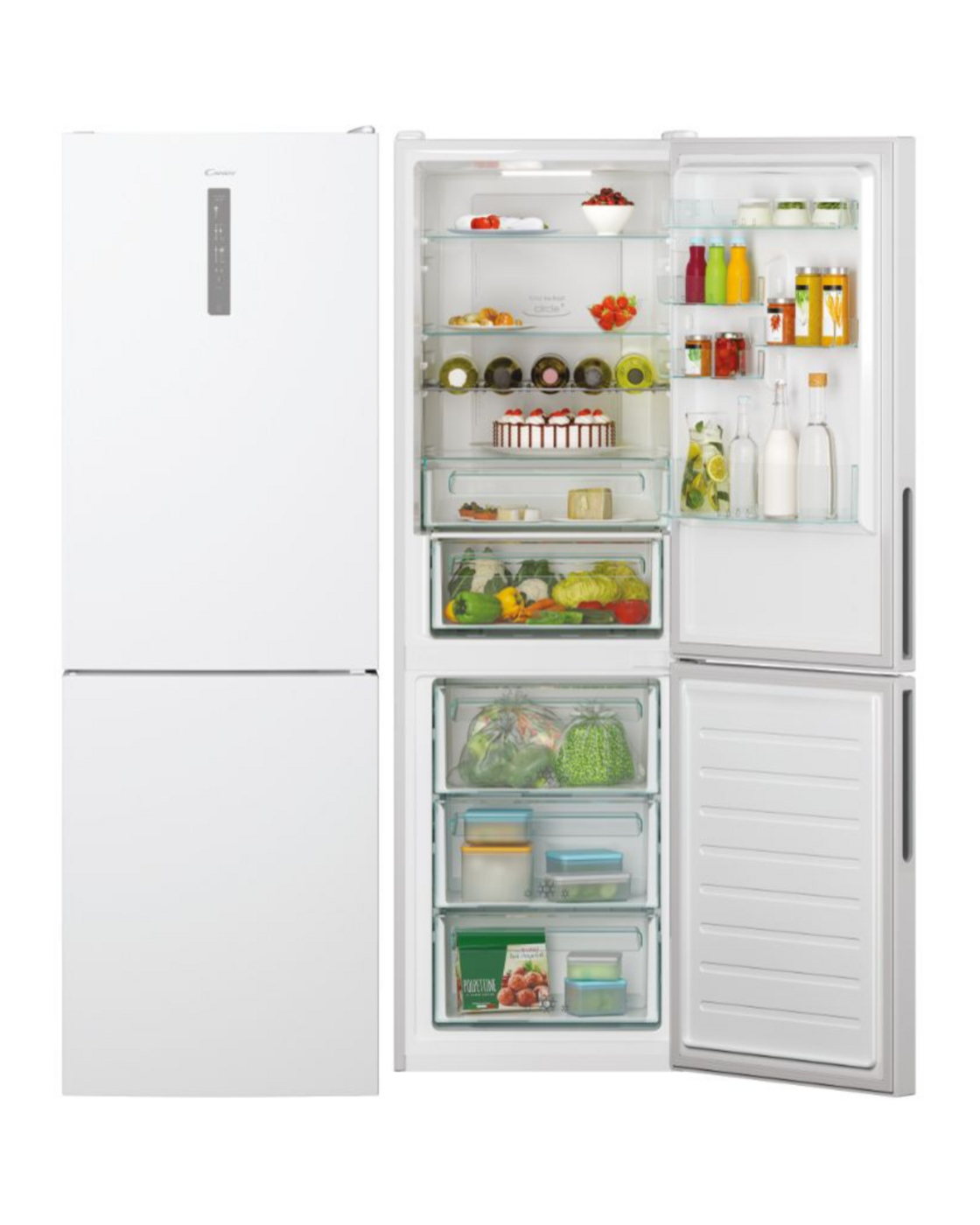 FRIGORÍFICO COMBI CANDY CCE7T618EW 1,85x60x66 NF WIFI BCO - E