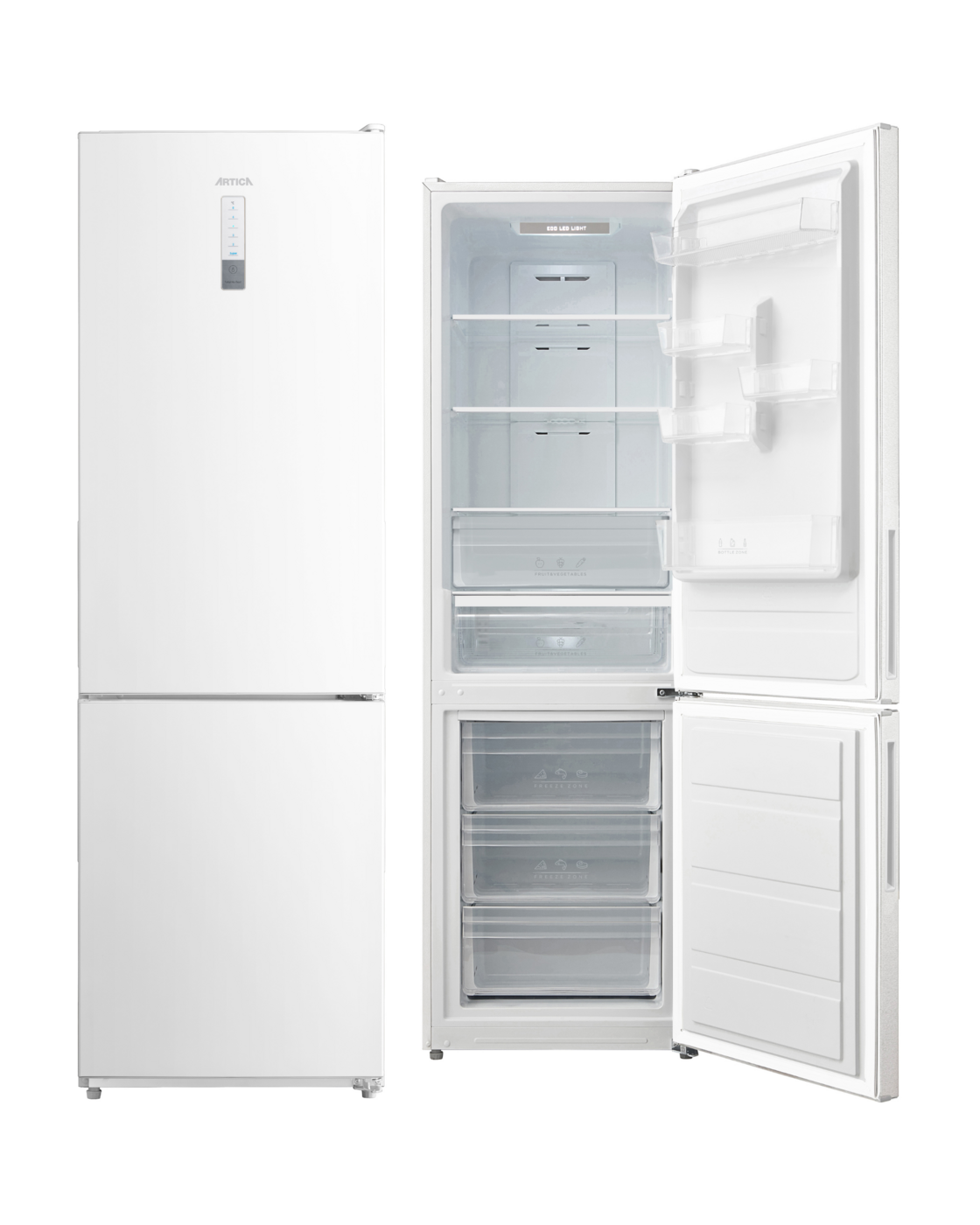 FRIGORÍFICO COMBI ARTICA AEFC188600EDW/COOLTECH188EBM, NO FROST - E