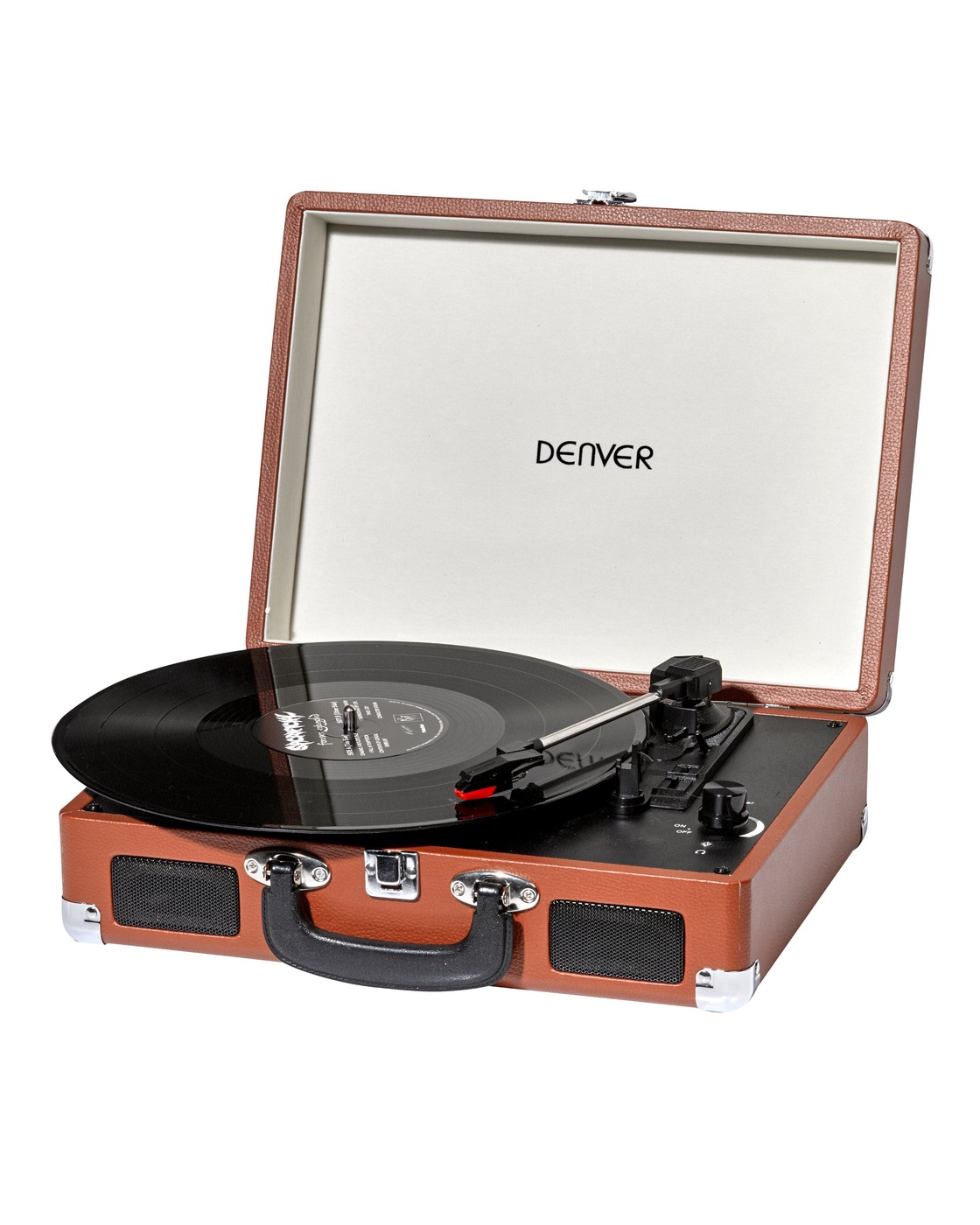 TOCADISCOS DENVER VPL-120 BROWN MALETIN ALTAVOCES