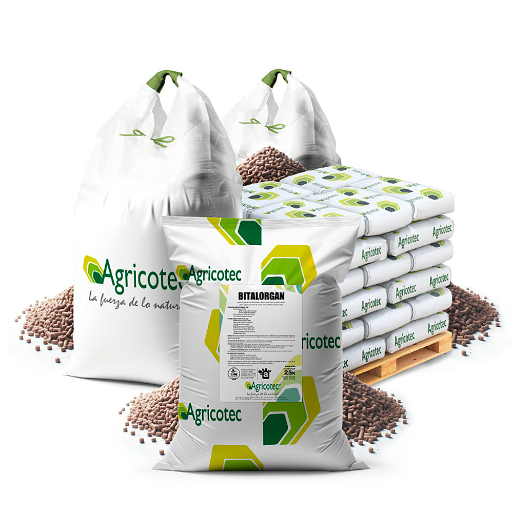 Abono orgánico ecológico Bitalorgan 9-6 25kg 1