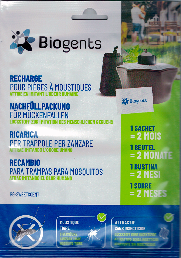 BG-Sweetscent: Atrayente de recambio para la trampa antimosquitos BG-Mosquitaire y BG-Home 1