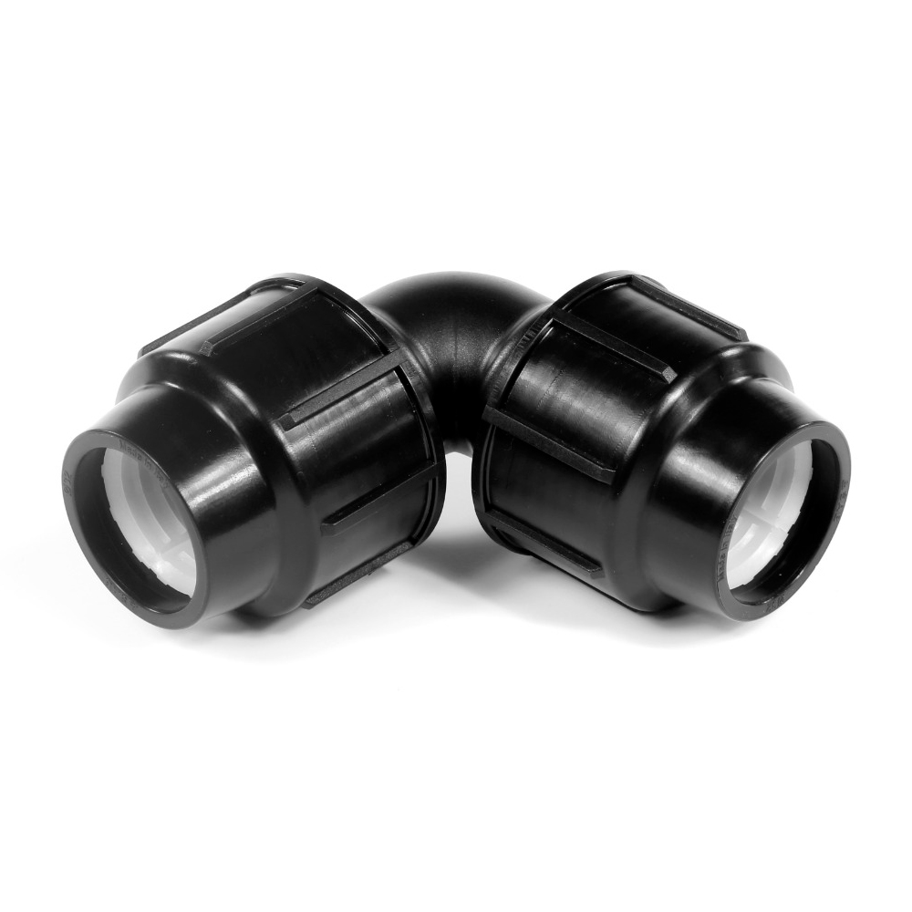 Codo a 90º fitting PE para tubería de 25mm 1