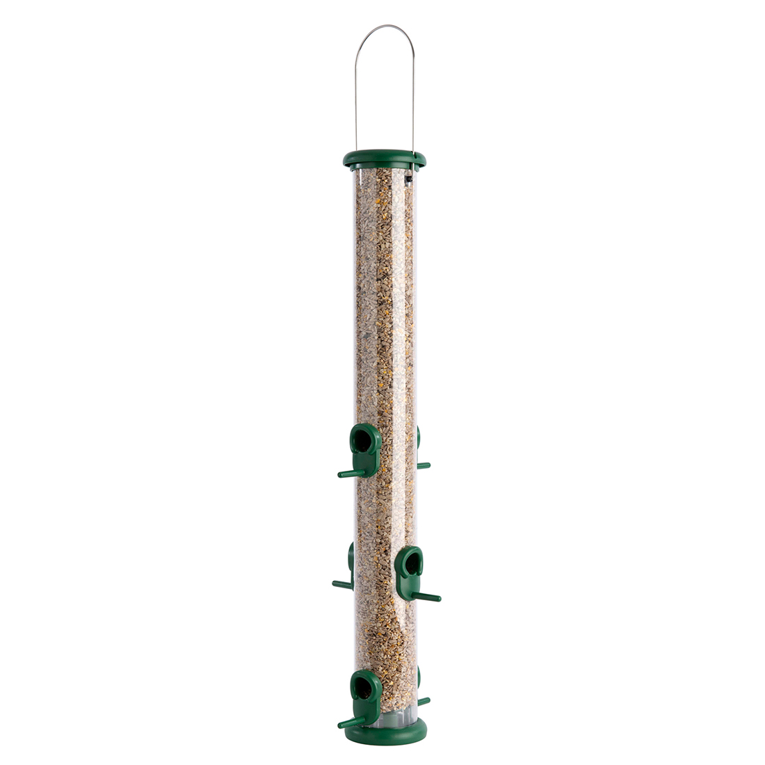 TO-S3G 'RING PULL' COMEDERO TUBULAR PARA AVES SILVESTRES GRANDE PARA MEZCLA DE SEMILLAS FÁCIL DE LIMPIAR