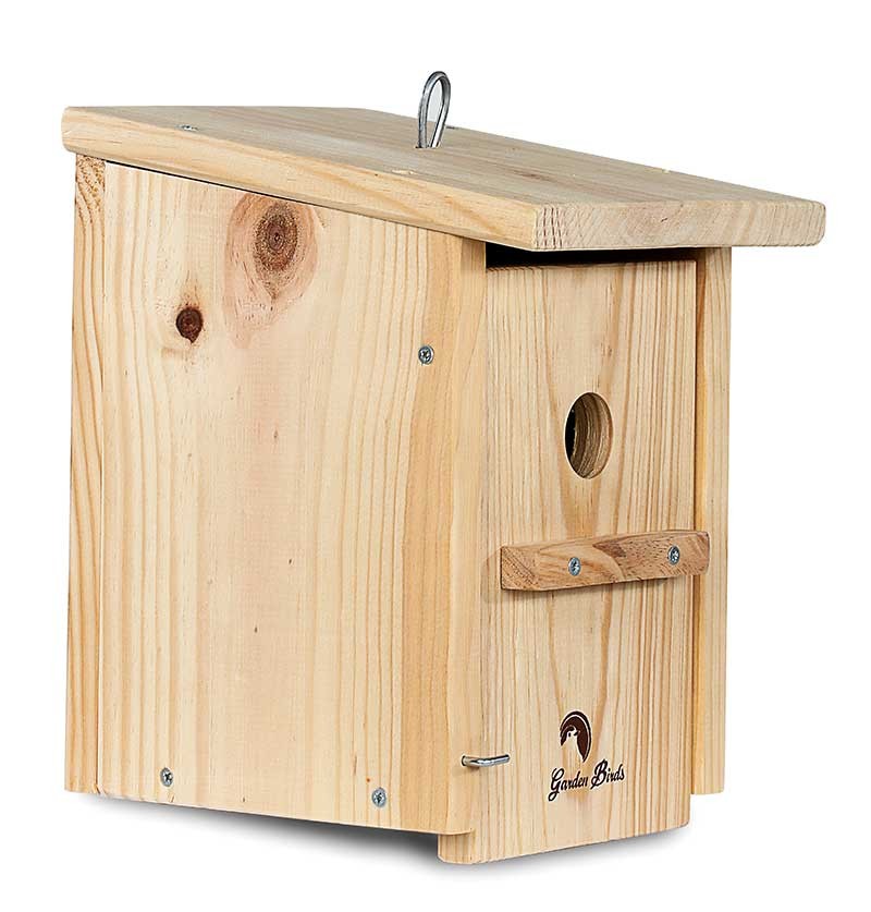 Caja nido de madera para pájaros para colgar 26mm