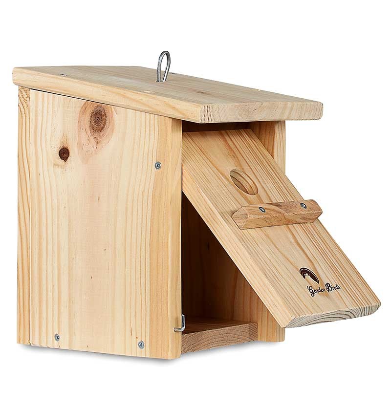 Caja nido de madera para pájaros para colgar 26mm