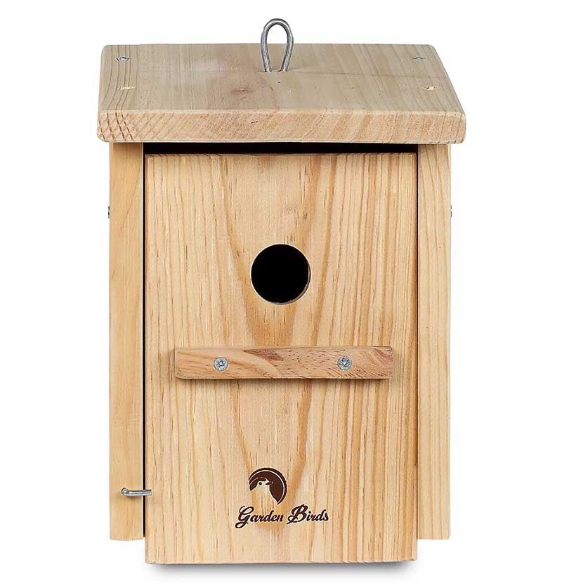 Caja nido de madera para pájaros para colgar 26mm