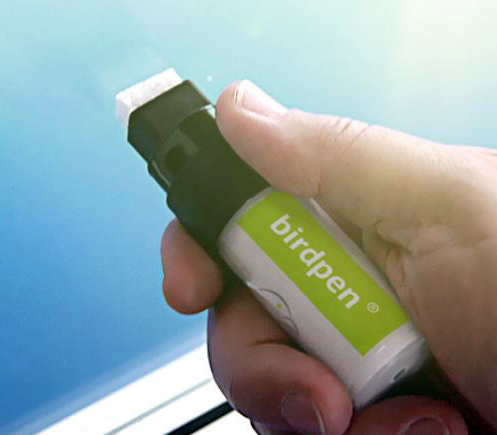 BIRDPEN Marcador transparente para evitar el choque de aves en cristales