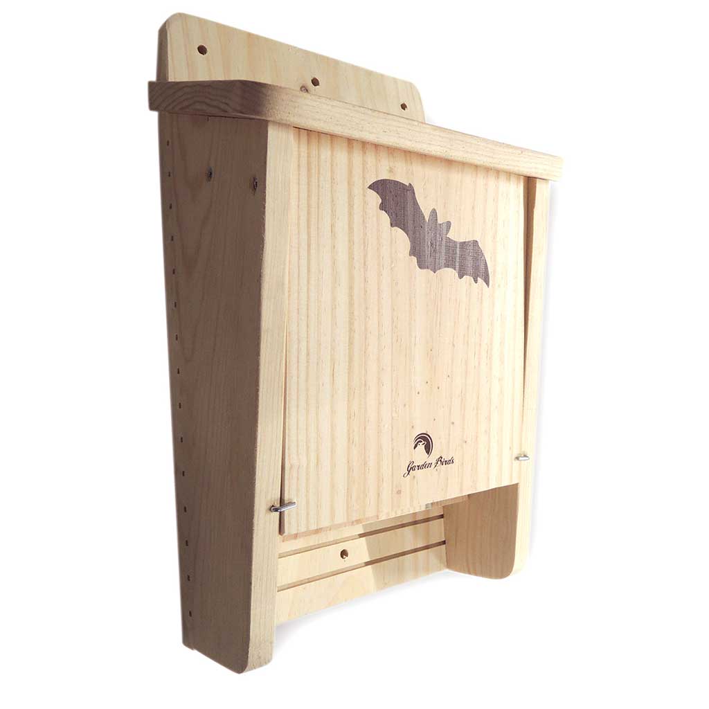 Caja nido de madera para murciélagos doble cavidad