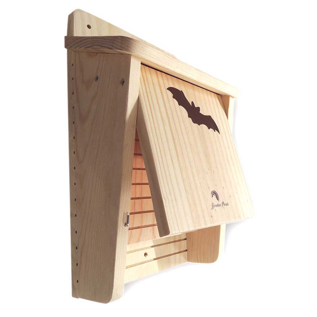 Caja nido de madera para murciélagos doble cavidad