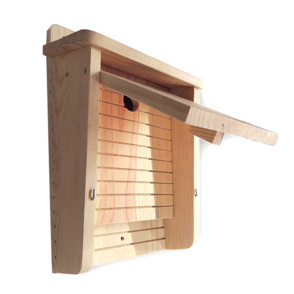 Caja nido de madera para murciélagos doble cavidad