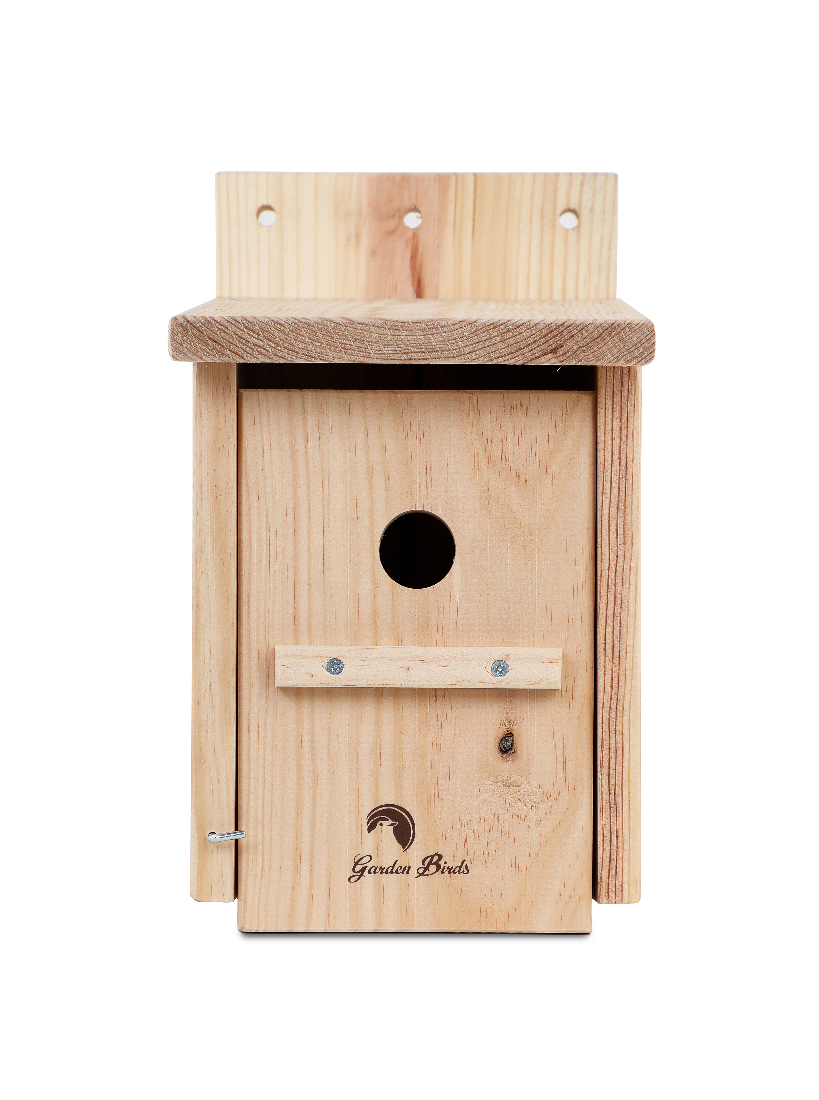 Caja nido de madera para pájaros pareada 26mm