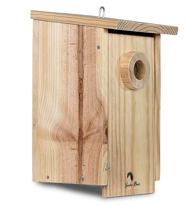 Caja nido de madera antidepredadores