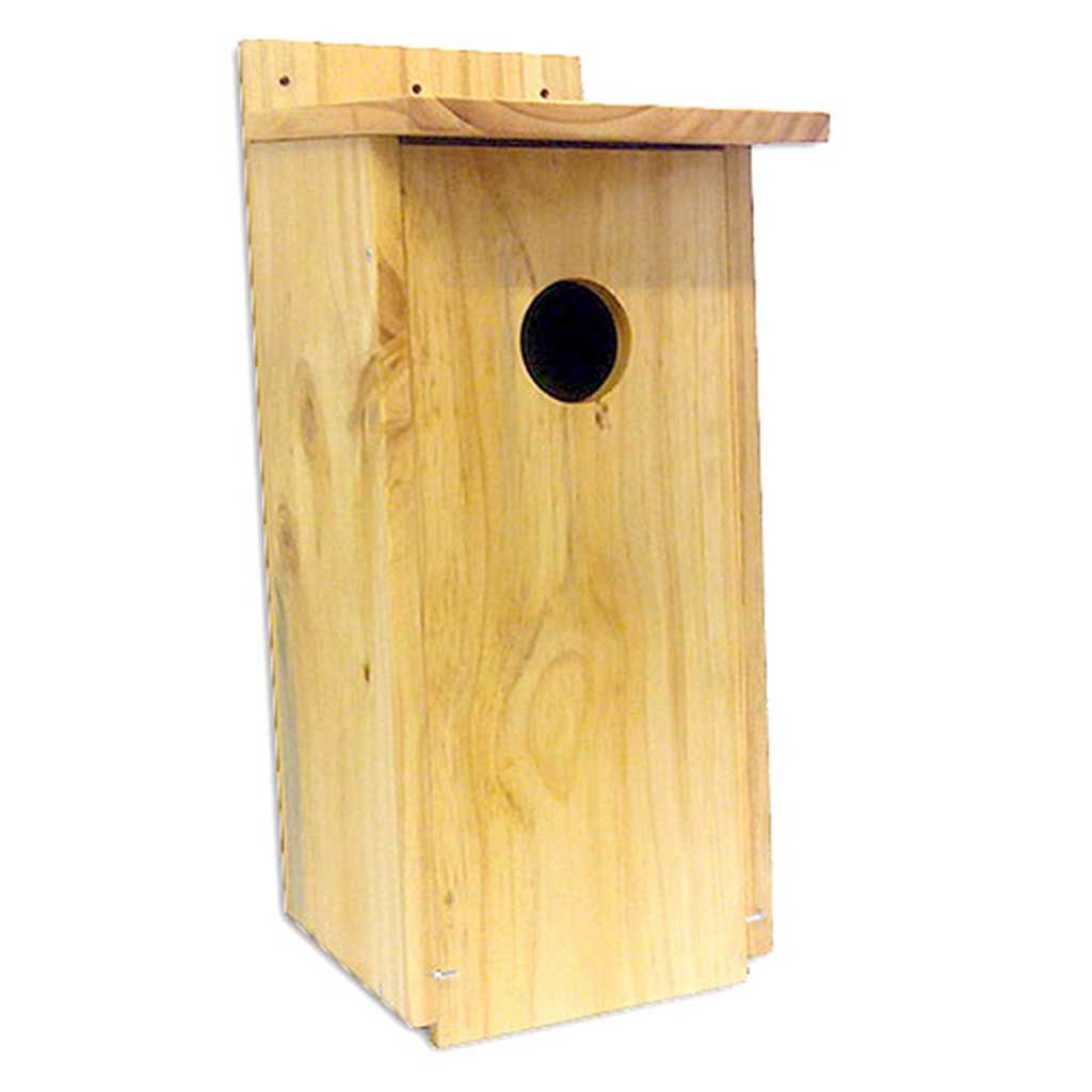 Caja nido para autillo en madera tratada