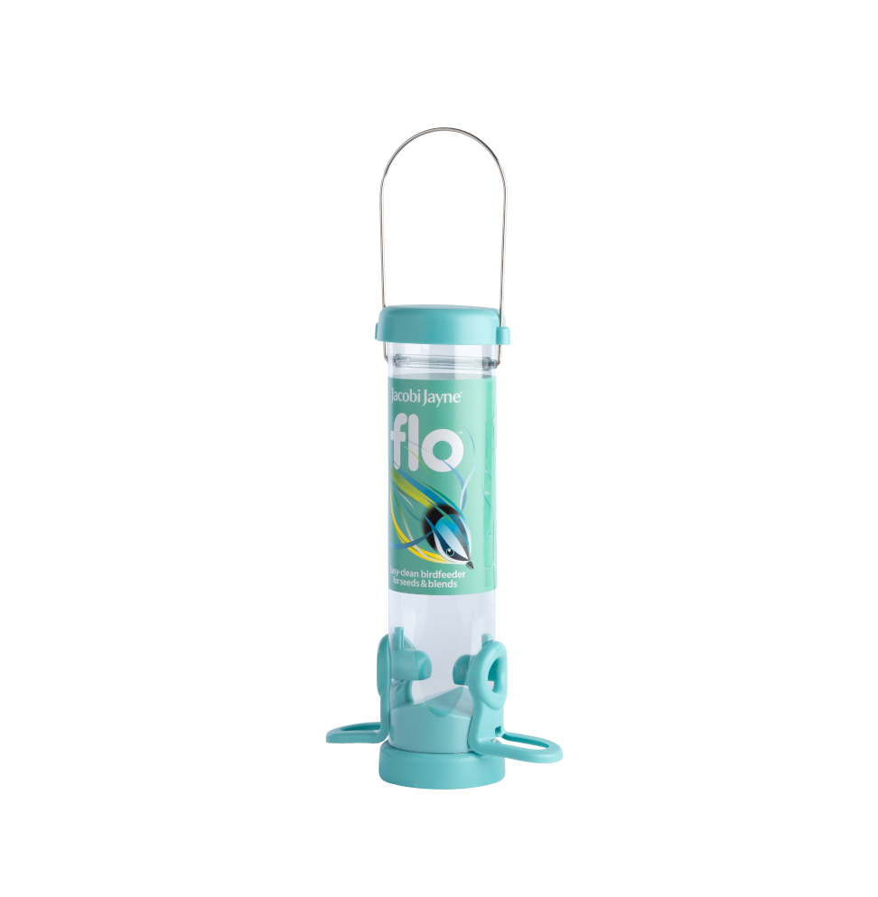 FLO-S1B Comedero tubular de plástico 2 accesos color AQUA                                    