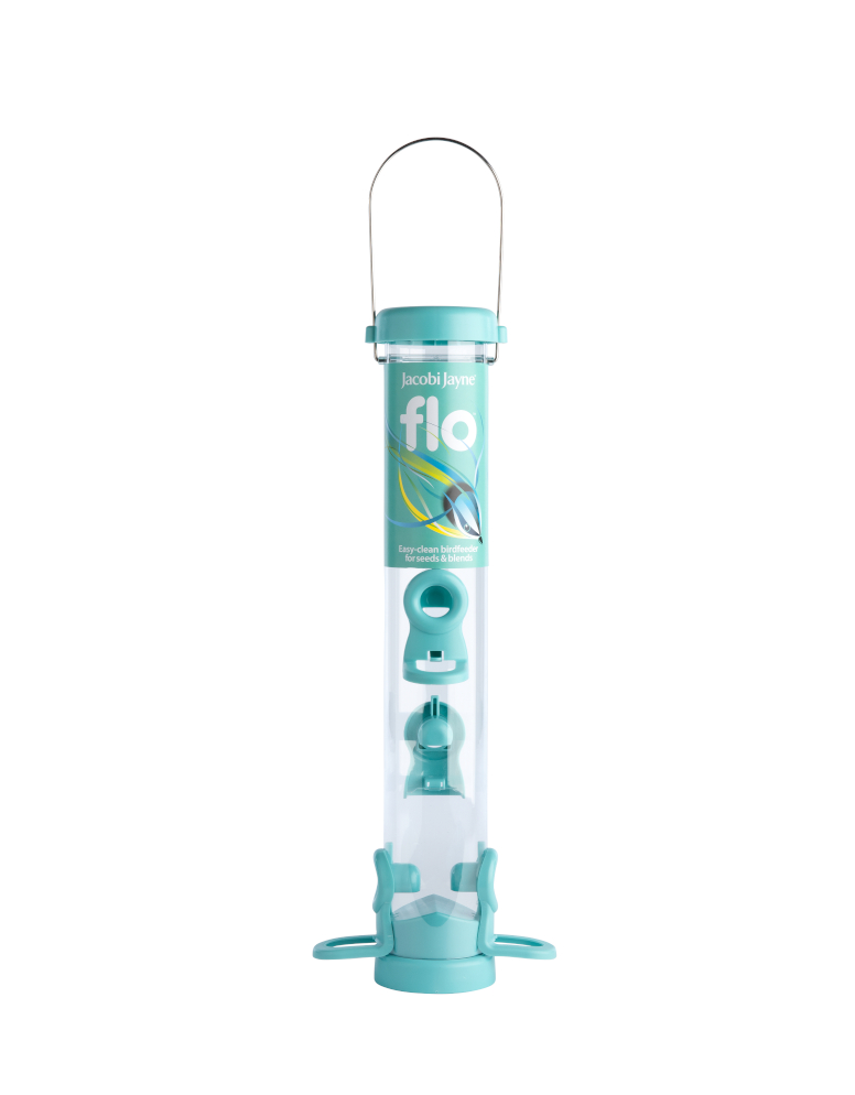 FLO-S2B Comedero tubular de plástico 4 accesos color AQUA                                    