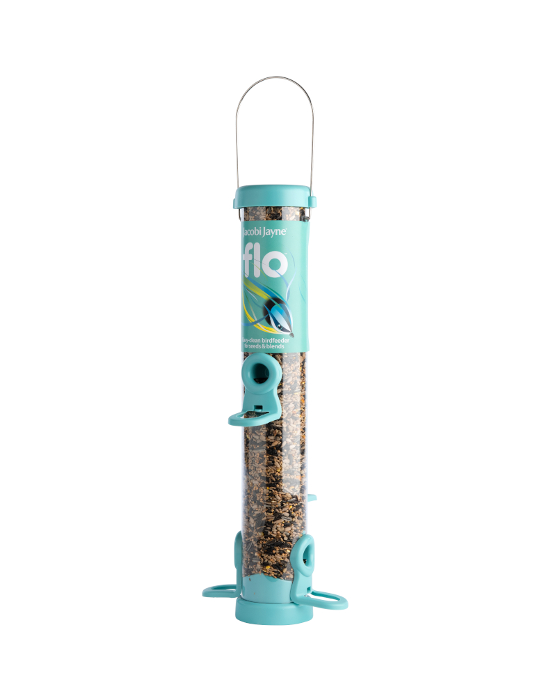FLO-S2B Comedero tubular de plástico 4 accesos color AQUA                                    