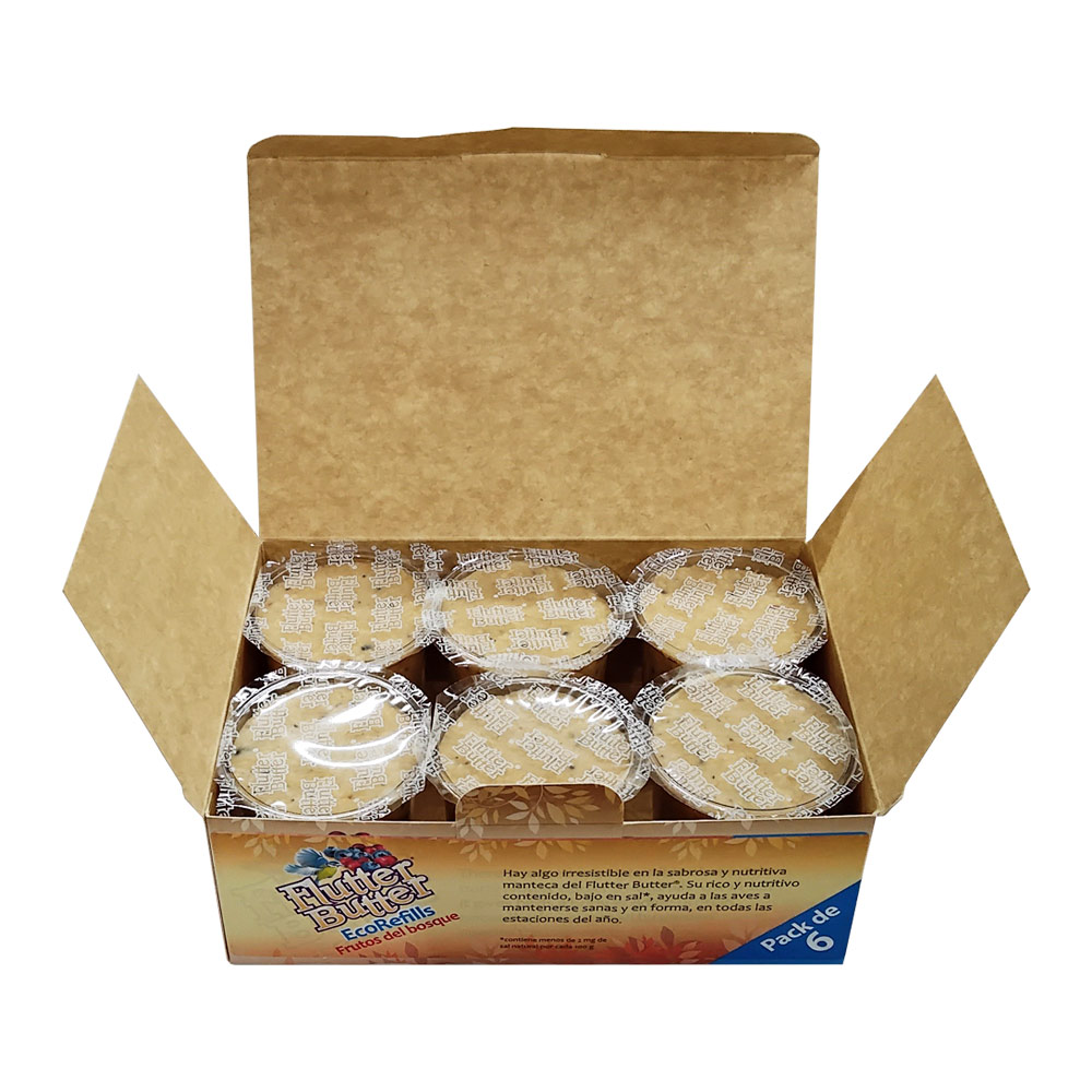 FB-PRF6 Bote de manteca de cacahuete con frutos del bosque Ecorefills 6x140g       