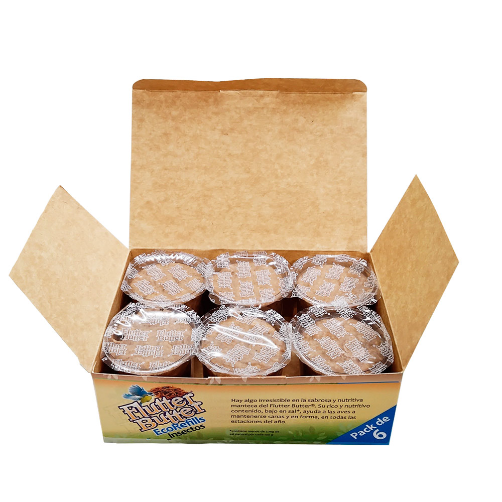 FB-PRB6 Bote de manteca de cacahuete con insectos Ecorefills 6x140g 2