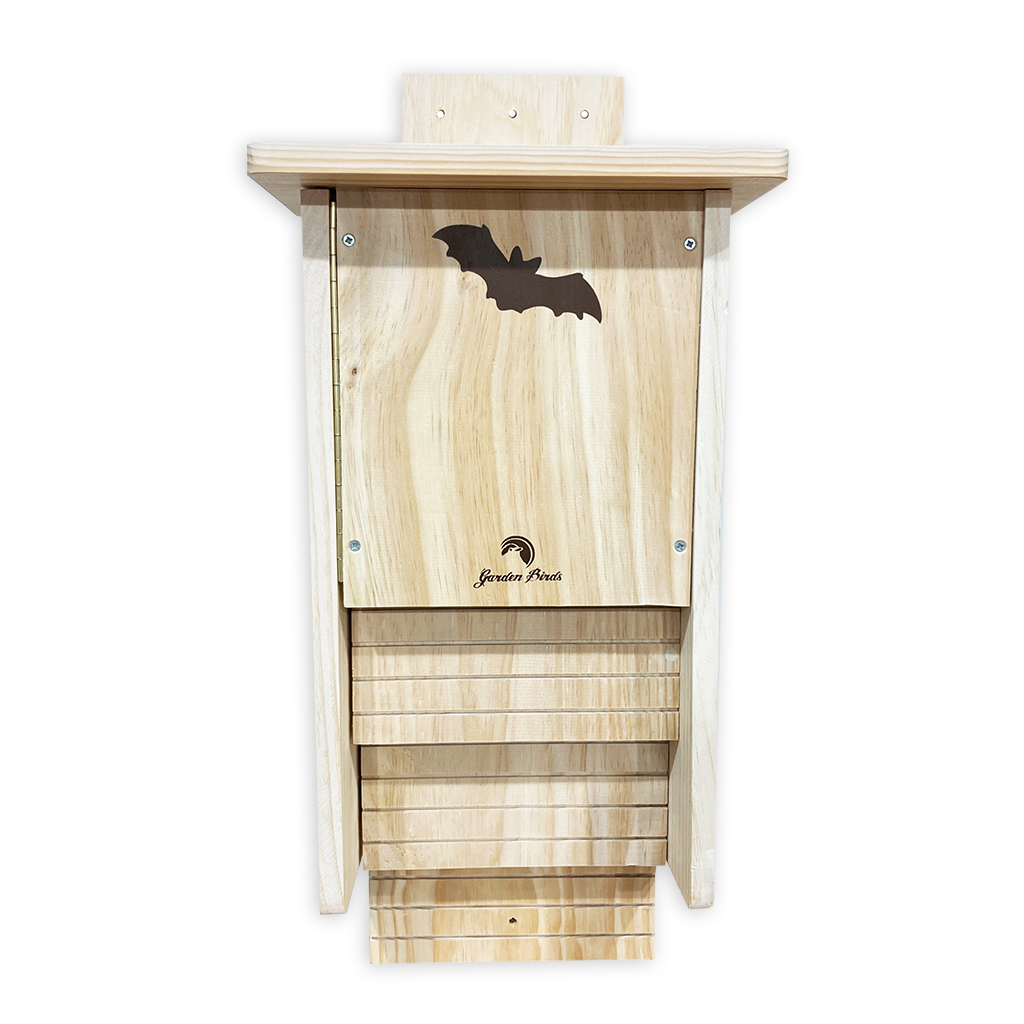 Caja nido de madera para murciélagos triple cavidad