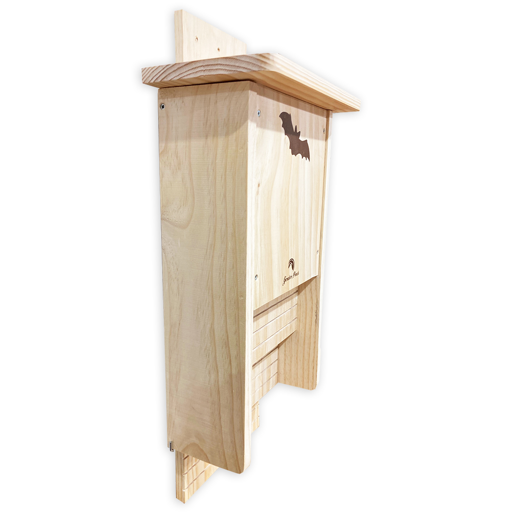 Caja nido de madera para murciélagos triple cavidad