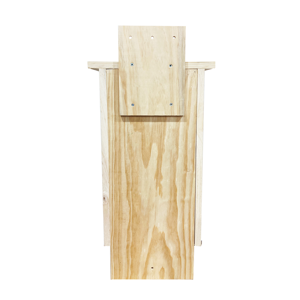 Caja nido de madera para murciélagos triple cavidad