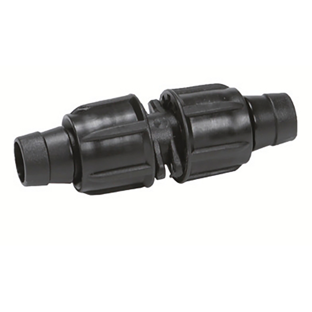 Enlace cinta-cinta para cinta de riego de 16mm con cierre roscado 1