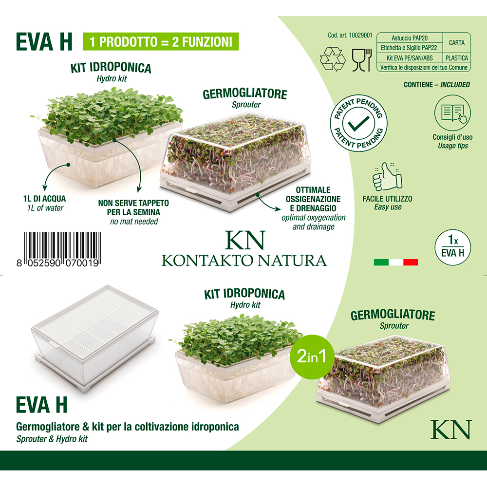 Germinadora EVA-H con kit hidropónico 3