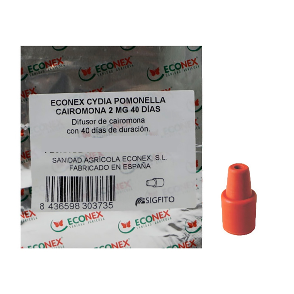 Feromona sexual + cairomona para monitoreo de la Cydia Pomonella (Carpocapsa)