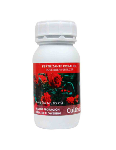 Abono Rosales líquido ecológico Cultivers 250 ml 1
