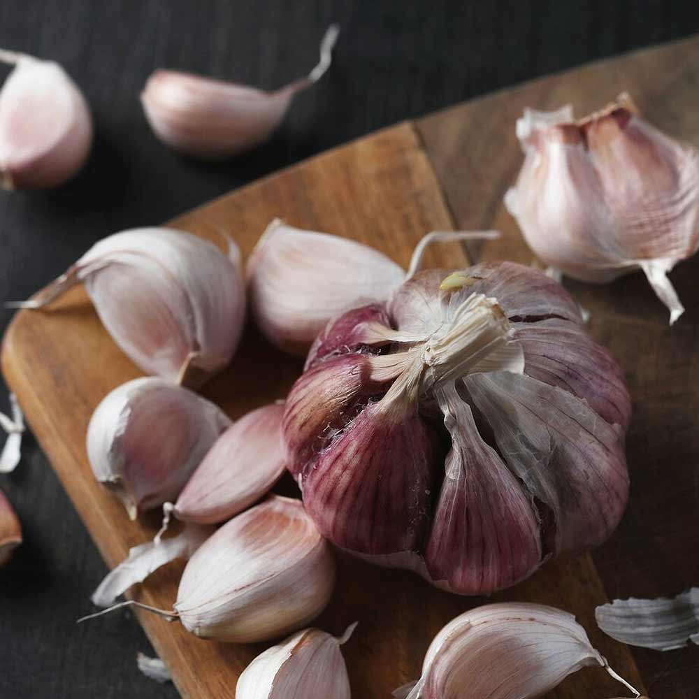 Ajo rojo ecológico para siembra y consumo 500g