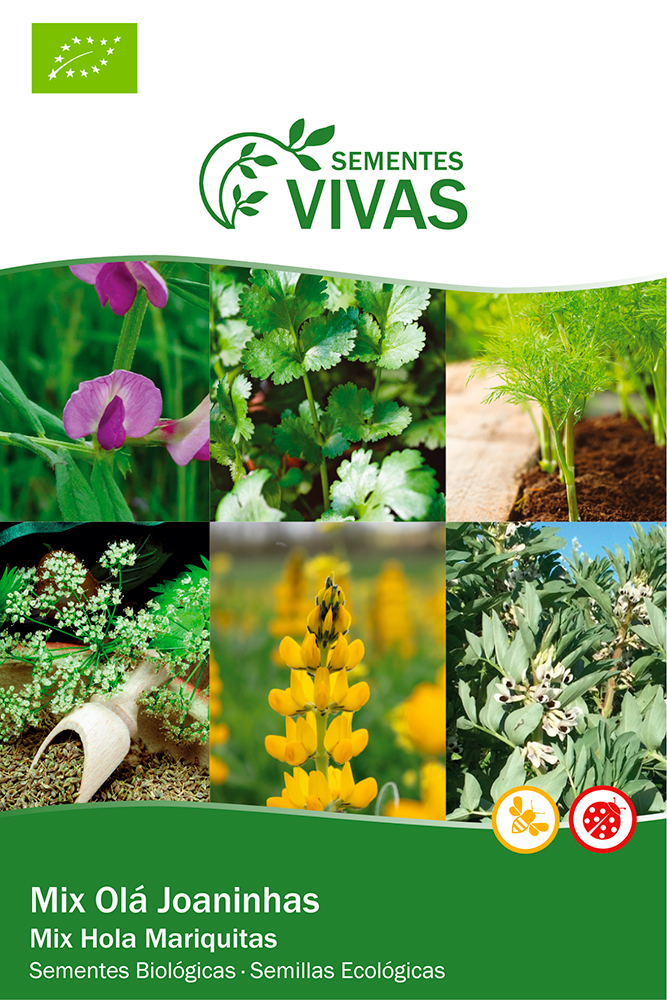 Semillas ecológicas para atraer mariquitas y otros insectos
