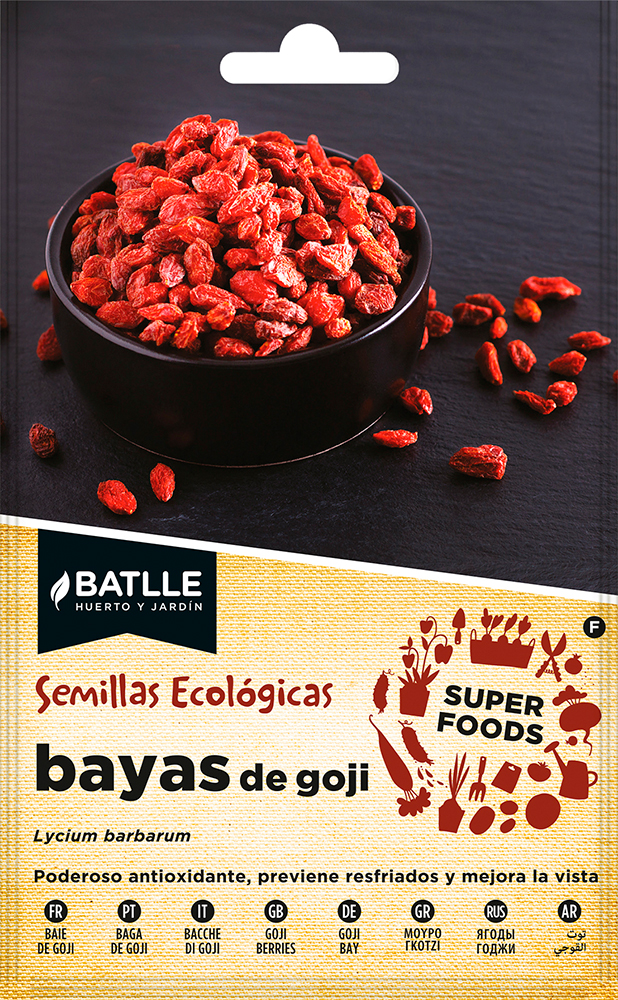 Semillas ecológicas super food de bayas de Goji