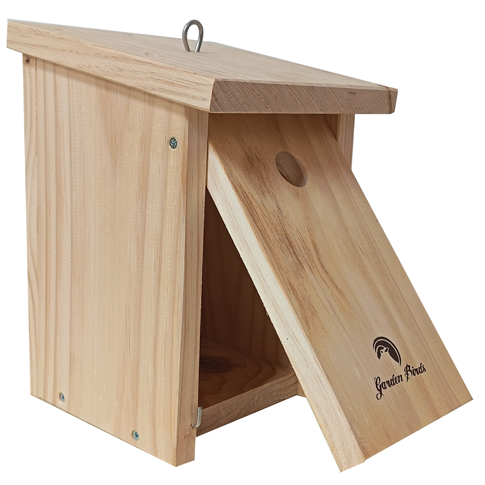 Caja nido de madera para pájaros para colgar 26mm 3
