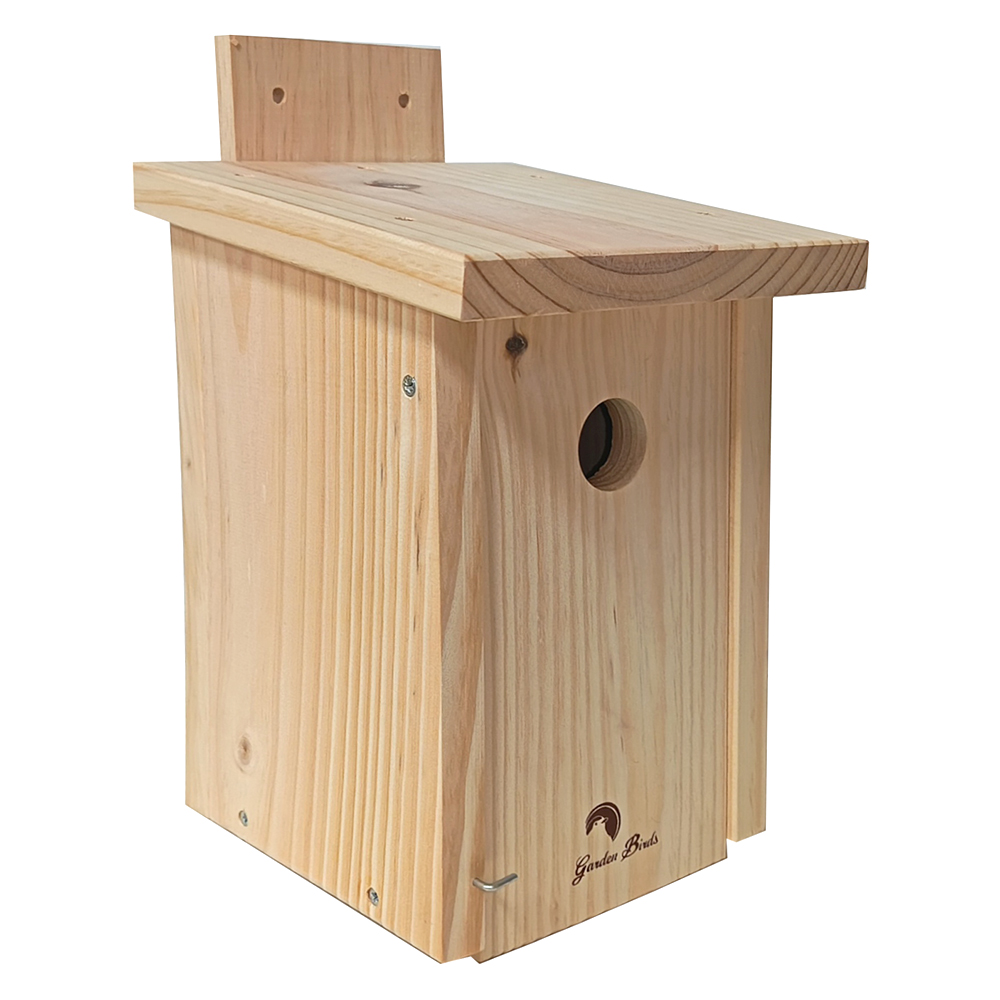 Caja nido de madera para pájaros para pared 32mm 1