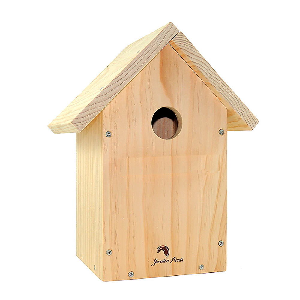 Caja nido de madera para pájaros a dos aguas 1