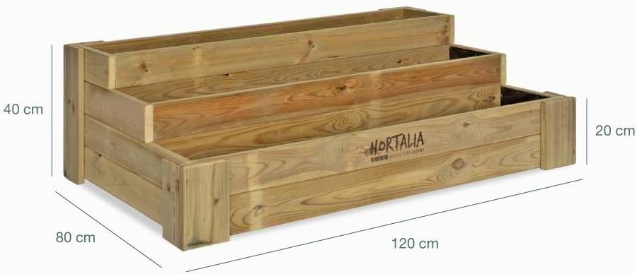 Cajón de cultivo Box Stairs 120 Hortalia 3