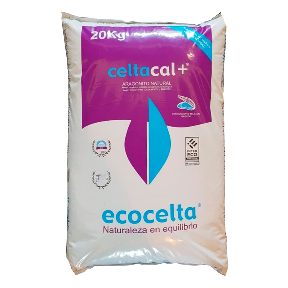 CELTACAL Abono orgánico y encalado con aragonito natural 20kg