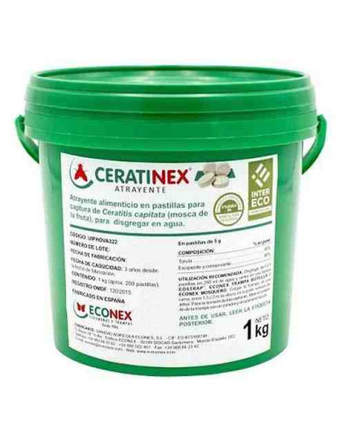CERATINEX Atrayente en pastillas para Ceratitis capitata 1kg (200 pastillas)