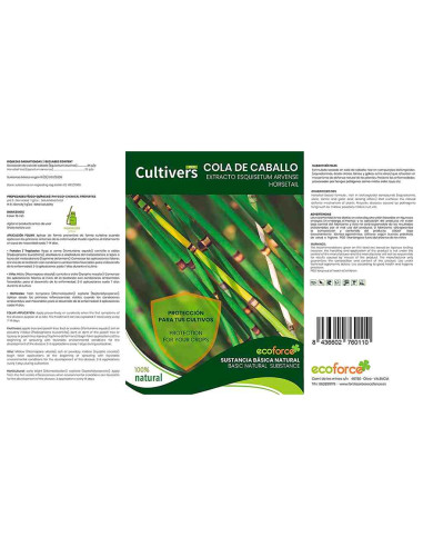 Cola de caballo ecológica Cultivers 5 litros