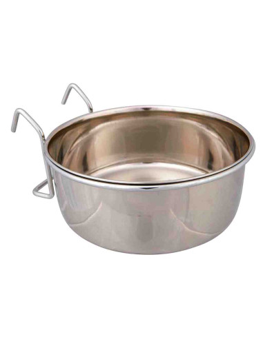 Comedero-bebedero de acero inox. 600ml