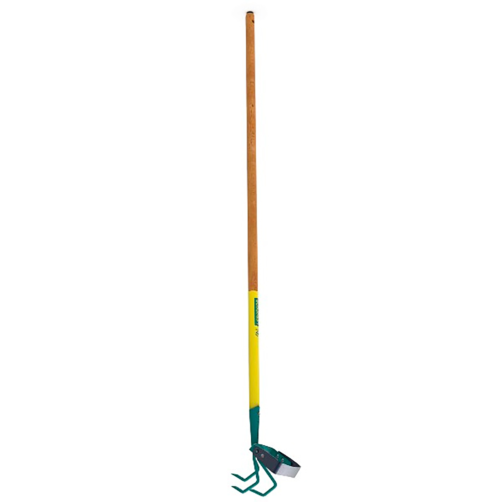 Cultivador 3 dientes + rascador oscilante con mango de madera de 150cm naturOvert Leborgne 1