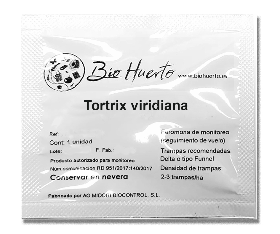 Feromona sexual para monitoreo del taladro del piral del roble (Tortrix viridiana)