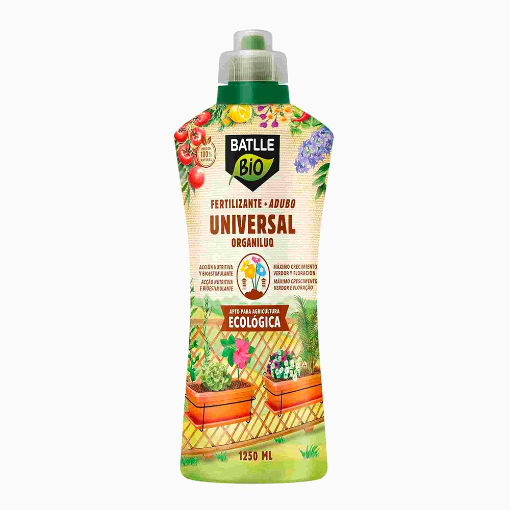 Fertilizante universal ecológico Organiluq 1250ml Batlle 1