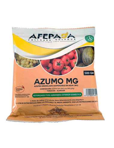 Fungicida acaricida Azufre mojable Azumo 500g Afepasa 1