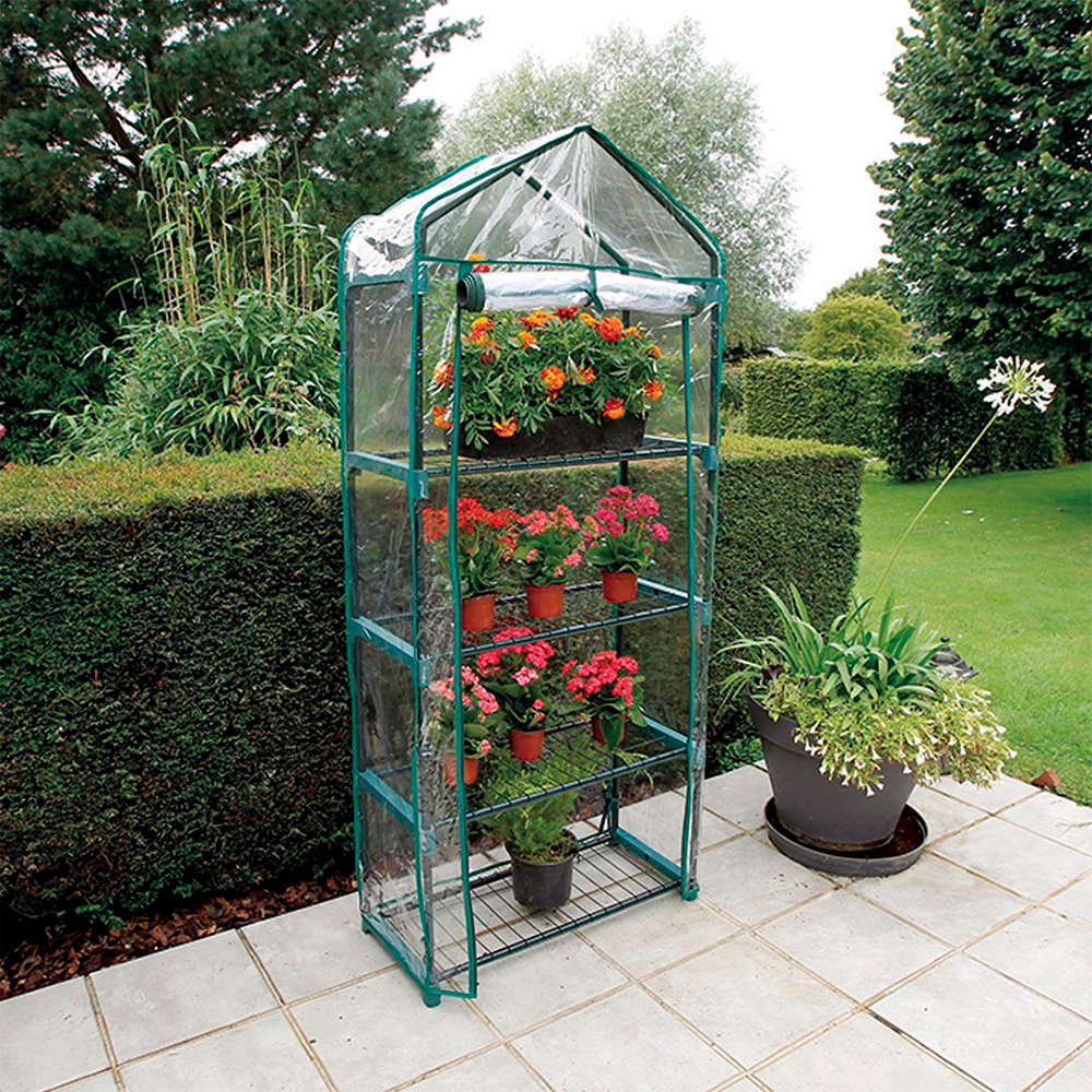 Invernadero Balcony Slim 4 bandejas con funda de PVC 1