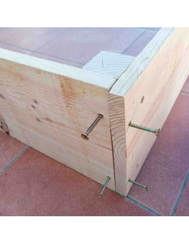 Kit Bancal elevado de madera 240x120x24cm 2