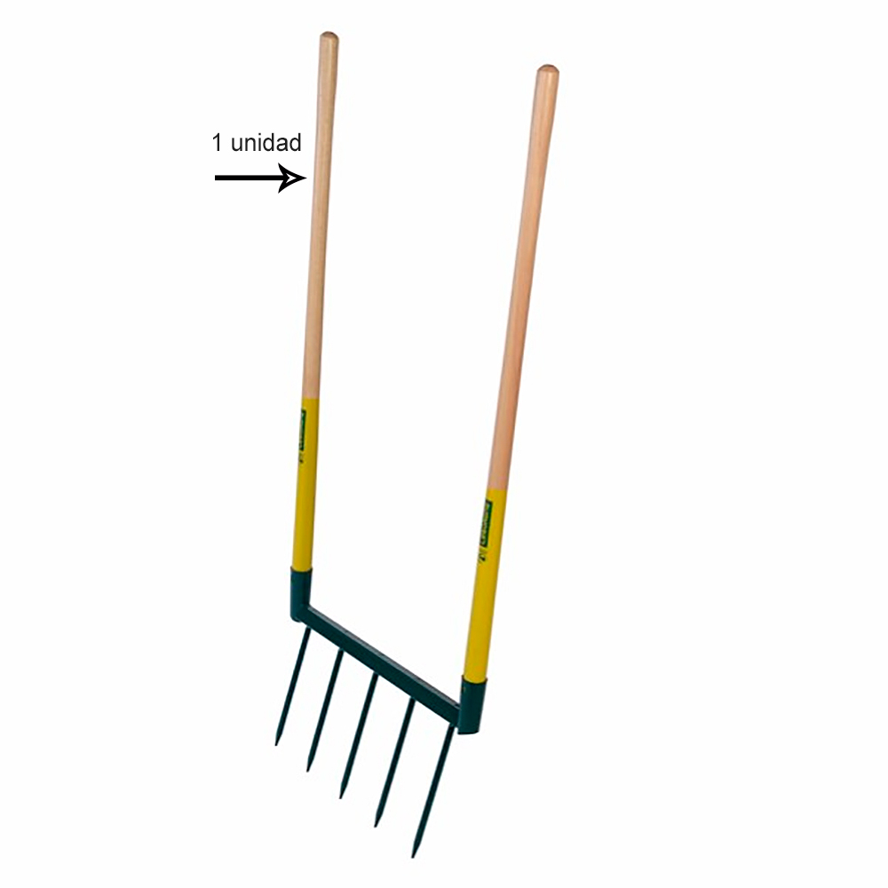 Mango de madera de recambio para horca de doble mango Biogrif 1